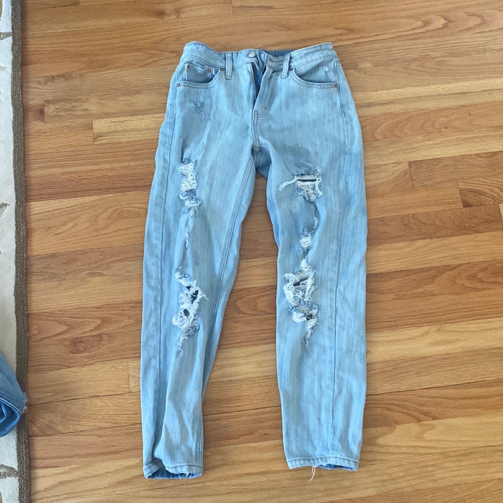 ripped mom jeans high rise wild fable